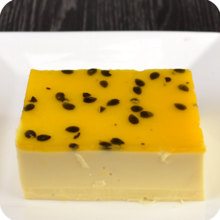 Pannacota de maracuyá sin azúcar